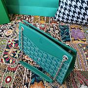 Fortok Goyard Rouette Structuré Mini bag in green Goyardine canvas 20x15x6.5 cm - 2