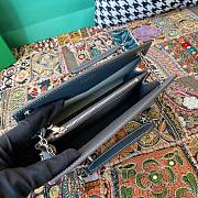 Fortok Goyard Rouette Structuré Mini bag in black blue Goyardine canvas 20x15x6.5 cm - 5