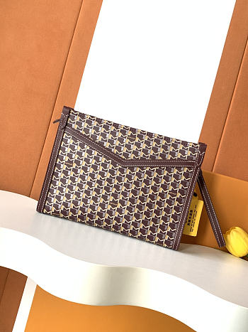 Fortok Moynat Nomade Pouch Burgundy 25.5 x 18 x 6.5 cm 