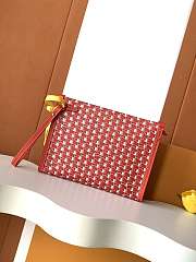 Fortok Moynat Nomade Pouch Red 25.5 x 18 x 6.5 cm - 5