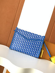 Fortok Moynat Nomade Pouch Blue 25.5 x 18 x 6.5 cm - 1