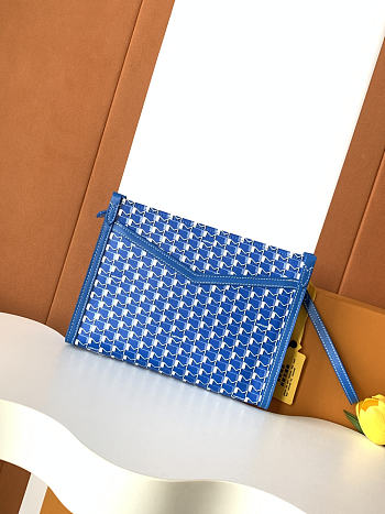 Fortok Moynat Nomade Pouch Blue 25.5 x 18 x 6.5 cm