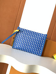Fortok Moynat Nomade Pouch Blue 25.5 x 18 x 6.5 cm - 2