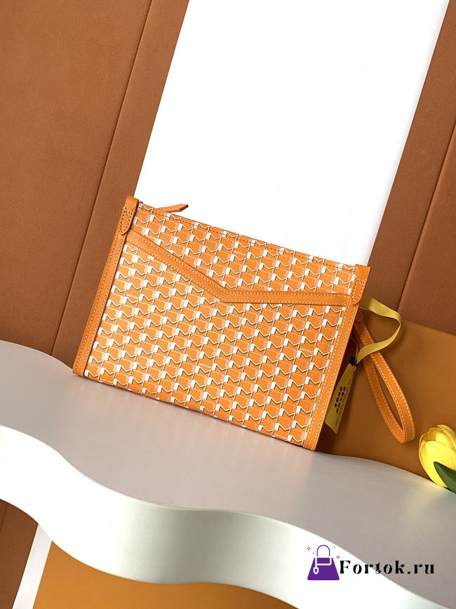 Fortok Moynat Nomade Pouch Orange 25.5 x 18 x 6.5 cm - 1