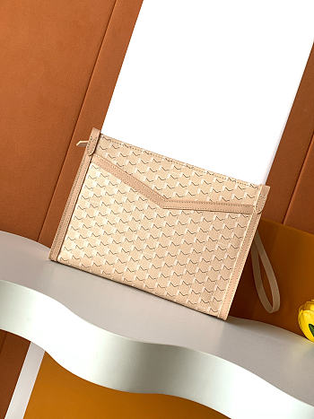 Fortok Moynat Nomade Pouch Beige 25.5 x 18 x 6.5 cm