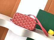 Fortok Goyard Muse Mini Vanity bag Red goyardine canvas 16 x 8 x 10cm - 5