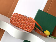 Fortok Goyard Muse Mini Vanity bag Orange goyardine canvas 16 x 8 x 10cm - 2