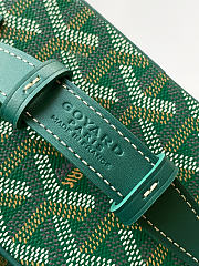 Fortok Goyard Muse Mini Vanity bag Green goyardine canvas 16 x 8 x 10cm - 6