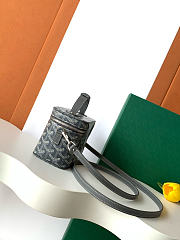 Fortok Goyard Muse Mini Vanity bag Grey goyardine canvas 16 x 8 x 10cm  - 5