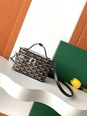 Fortok Goyard Muse Mini Vanity bag Black goyardine canvas 16 x 8 x 10cm - 1