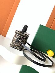 Fortok Goyard Muse Mini Vanity bag Black goyardine canvas 16 x 8 x 10cm - 5