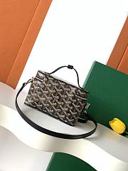 Fortok Goyard Muse Mini Vanity bag Black goyardine canvas 16 x 8 x 10cm - 3