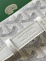 Fortok Goyard Muse Mini Vanity bag White goyardine canvas 16 x 8 x 10cm - 4