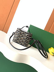 Fortok Goyard Muse Nano Vanity case Black Goyardine canvas 11 x 6.5 x 9cm - 2