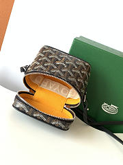 Fortok Goyard Muse Nano Vanity case Black Goyardine canvas 11 x 6.5 x 9cm - 5