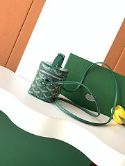 Fortok Goyard Muse Nano Vanity case Green Goyardine canvas 11 x 6.5 x 9cm - 3