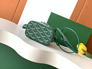 Fortok Goyard Muse Nano Vanity case Green Goyardine canvas 11 x 6.5 x 9cm - 5