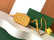 Fortok Goyard Muse Nano Vanity case Yellow Goyardine canvas 11 x 6.5 x 9cm - 4