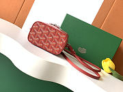 Fortok Goyard Muse Nano Vanity case Red Goyardine canvas 11 x 6.5 x 9cm - 4