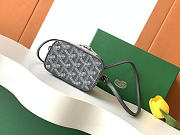 Fortok Goyard Muse Nano Vanity case Grey Goyardine canvas 11 x 6.5 x 9cm - 5