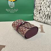 Fortok Goyard Double Travel Watch Case Burgundy 17x10x7cm - 4