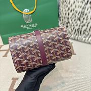 Fortok Goyard Double Travel Watch Case Burgundy 17x10x7cm - 6