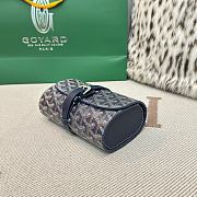 Fortok Goyard Double Travel Watch Case Navy Blue 17x10x7cm - 4