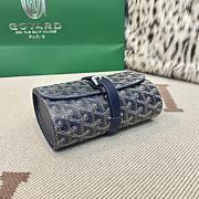 Fortok Goyard Double Travel Watch Case Navy Blue 17x10x7cm - 6