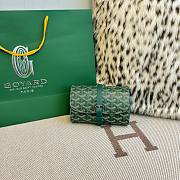 Fortok Goyard Double Travel Watch Case Green 17x10x7cm - 1