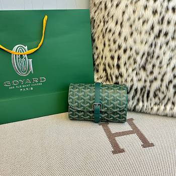 Fortok Goyard Double Travel Watch Case Green 17x10x7cm
