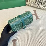Fortok Goyard Double Travel Watch Case Green 17x10x7cm - 4