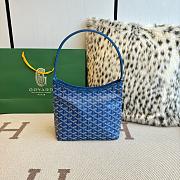 Fortok Goyard Boheme Hobo bag blue Goyardine Canvas 26cm x 11cm x 22cm - 1