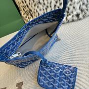 Fortok Goyard Boheme Hobo bag blue Goyardine Canvas 26cm x 11cm x 22cm - 5