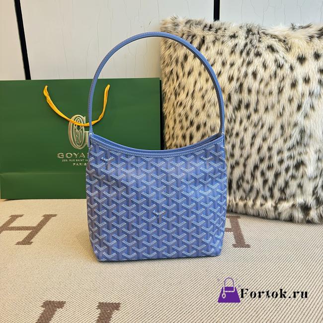 Fortok Goyard Boheme Hobo bag Light blue Goyardine Canvas 26cm x 11cm x 22cm - 1