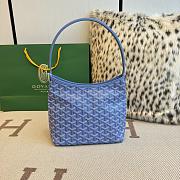 Fortok Goyard Boheme Hobo bag Light blue Goyardine Canvas 26cm x 11cm x 22cm - 1