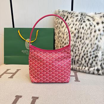 Fortok Goyard Boheme Hobo bag Hot Red Goyardine Canvas 26cm x 11cm x 22cm