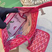 Fortok Goyard Boheme Hobo bag Hot Red Goyardine Canvas 26cm x 11cm x 22cm - 2