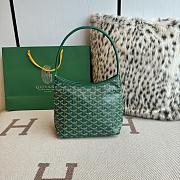 Fortok Goyard Boheme Hobo Green blue Goyardine Canvas 26cm x 11cm x 22cm - 1