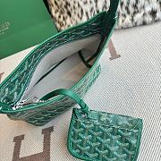 Fortok Goyard Boheme Hobo Green blue Goyardine Canvas 26cm x 11cm x 22cm - 2