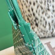 Fortok Goyard Boheme Hobo Green blue Goyardine Canvas 26cm x 11cm x 22cm - 3