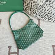 Fortok Goyard Boheme Hobo Green blue Goyardine Canvas 26cm x 11cm x 22cm - 5