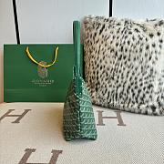 Fortok Goyard Boheme Hobo Green blue Goyardine Canvas 26cm x 11cm x 22cm - 6