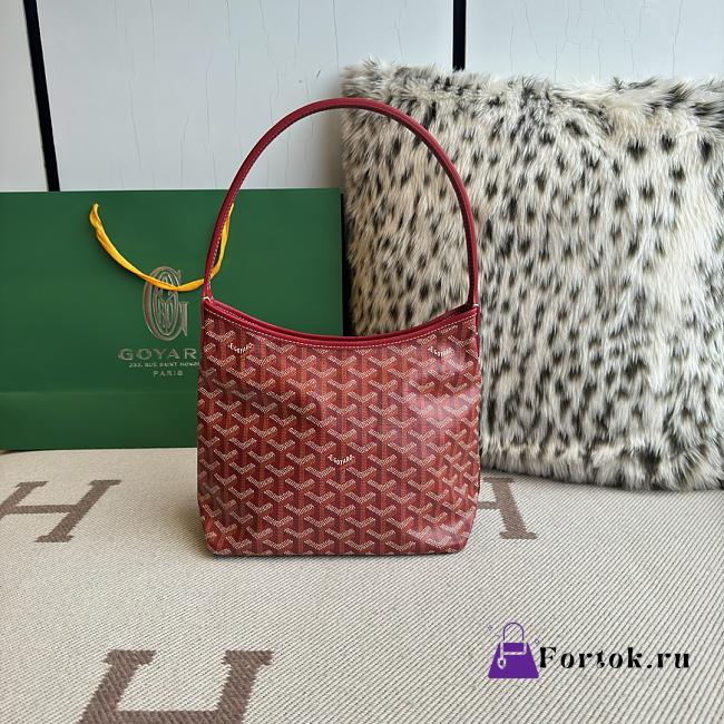 Fortok Goyard Boheme Hobo bag Red Goyardine Canvas 26cm x 11cm x 22cm - 1