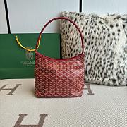 Fortok Goyard Boheme Hobo bag Red Goyardine Canvas 26cm x 11cm x 22cm - 1