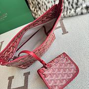 Fortok Goyard Boheme Hobo bag Red Goyardine Canvas 26cm x 11cm x 22cm - 5