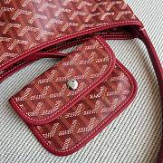 Fortok Goyard Boheme Hobo bag Red Goyardine Canvas 26cm x 11cm x 22cm - 6