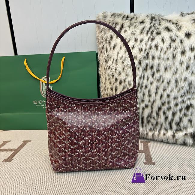 Fortok Goyard Boheme Hobo bag Burgundy Goyardine Canvas 26cm x 11cm x 22cm - 1