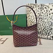 Fortok Goyard Boheme Hobo bag Burgundy Goyardine Canvas 26cm x 11cm x 22cm - 1