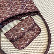 Fortok Goyard Boheme Hobo bag Burgundy Goyardine Canvas 26cm x 11cm x 22cm - 6