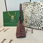 Fortok Goyard Boheme Hobo bag Burgundy Goyardine Canvas 26cm x 11cm x 22cm - 4